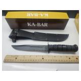 New USA Ka-Bar Black Serr Knife