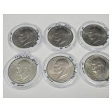 6 Ike Dollar Coins 1776- 1976