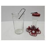 Hummingbird Feeder & Glass Jar