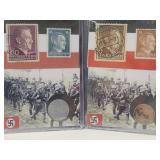 Germany WWII Stamps & Coin Set