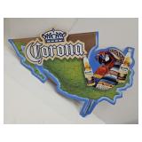 23"W Metal Corona Advertising Sign