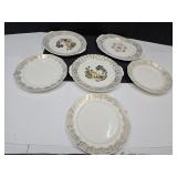 8 Plates-American Limoges, Sebring Platter +