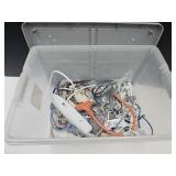 66 Qt Clear Tote W Plug-in & Cords