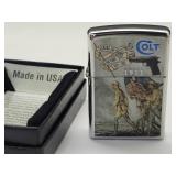 New Sealed Zippo Colt Leading the Charge Lighter