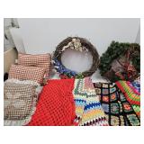 VTG Afghans, Throw Pillows, & Wreaths