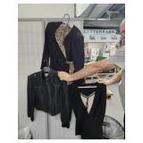 VTG Sz 3 Tapestry Suit-2 Pce, Faux Lace Sweater,+