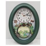 VTG Eleco Quartz Train Wall Clock -Wofrks Great