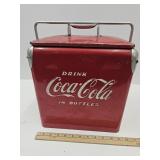 Vintage Coca Cola Mini  Embossed  Cooler 12" h