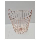 Copper Wire Basket 14" W