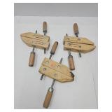 3 Mini Wood Parallel Clamps See Size