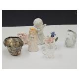 Bride Salt Shaker,Glass Bird Feeder, Angel +