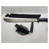 Machete & Folding Shovel