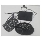 Coach Wristlet, Fellini Beaded Purse, Nacklace +