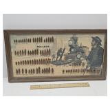 Framed Speer Bullets 1971 Wall Decor 21x11"