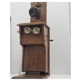 Antique Monarch Telephone Oak Wall Crank Phone