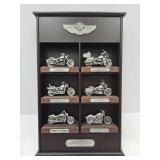 11 x 19" Display Case w Harley Davidson Motorcycls