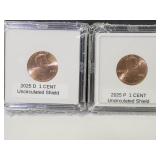 2 New 2025 Last Issue Penny Coins D & P