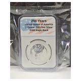 1 Ounce .999 Fine Silver 250 YEARS AMERICA