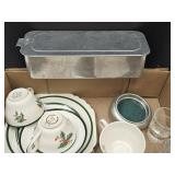 Loaf Pan, Christmas Bertson House Dishes +