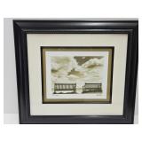 Framed  " Two Friends" Art  See Artist  18.5x16.5