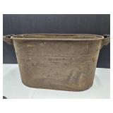 Metal Boiler Bucket Tub with Wood Handles