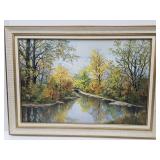 Middletown IN Artist Whitworth Oil on Canvas 43"w