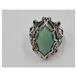 Sterling Silver Ring w Stone sz 7 1/2