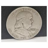 1953 D Silver Franklin Half Dollar Coin