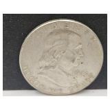 1963 D Franklin Silver Half Dollar Coin