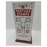 U.S. Postage Stamp Machine with Key 6 x 15" high