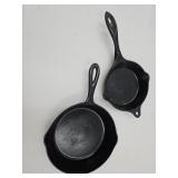 Cast Iron Skillets-Basics,& Unmarked see size