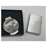 Zippo Lighter & St Park Money Clip