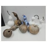 8 Gourds: 4 Painted