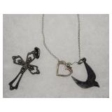 925 Silver Pendants & 925 Cross, Chain NOT Silver