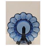 Indiana Glass Cobalt Eggplate