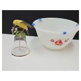 Vintage McKee Mixing Bowl See Chips 8" W & Bell