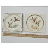 2 Vintage Gem Duck Ashtrays 7.5" W