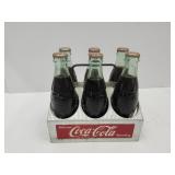VTG Metal Coca Cola Carrier w Bottles