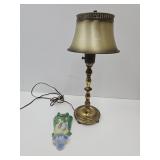 VTG Desk Lamp 19" & Japan Wall Pocket