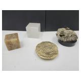 Paperweights-Mexico Pyrite, Etched Marble, +