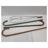 Vintage Walking Canes, ADV, Primitive Rug Beater