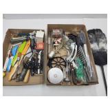 Kitchen Utensil Lot, Knives, Masher +