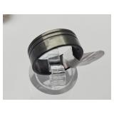 Black Stainless Steel Ring Sz 6