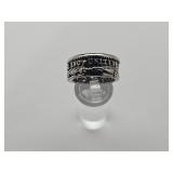 Stainless Steel Ring Coin Replica Sz 9