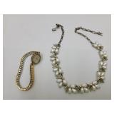 VTG Star Necklace & Antique Bulova Watch Women