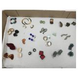 Nice Lot of VTG Costume Earrings- Cameo,+