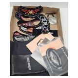 Harley Davidson Patches, Bag & Booklets +