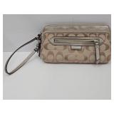 COACH Wristlet Wallet Pink & Tan