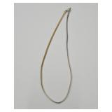2 Way Silver Tone  & Goldtone Necklace 20"