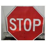 2 Sided Plastic Sign Slow & Stop 24" x 24"